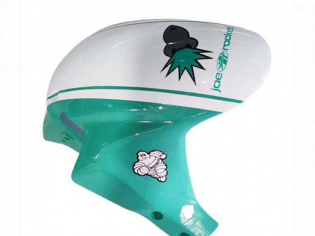 Carenados Moto Honda CBR600RR 2005-2006 - Verde Claro Blanco Negro Brillante Joe Rocket