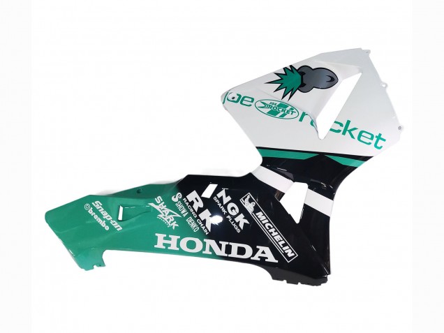 Carenados Moto Honda CBR600RR 2005-2006 - Verde Claro Blanco Negro Brillante Joe Rocket