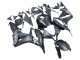 Carenado Moto Honda CBR600RR 2007-2008 - Negro Mate Blanco Repsol