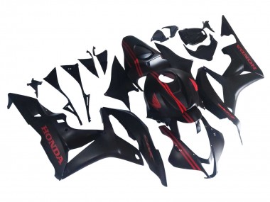 Carenados Moto Honda CBR600RR 2007-2008 - Negro Mate Rojo