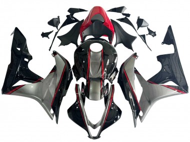Carenados Moto Honda CBR600RR 2007-2008 - Plata Rojo Negro Brillante