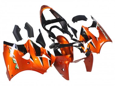Carenados Moto Kawasaki ZX6R 2000-2002 - Naranja Negro
