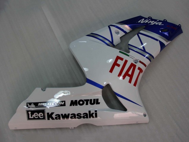 Carenados Moto Kawasaki ZX6R 2003-2004 - Blanco Azul Rojo Fiat