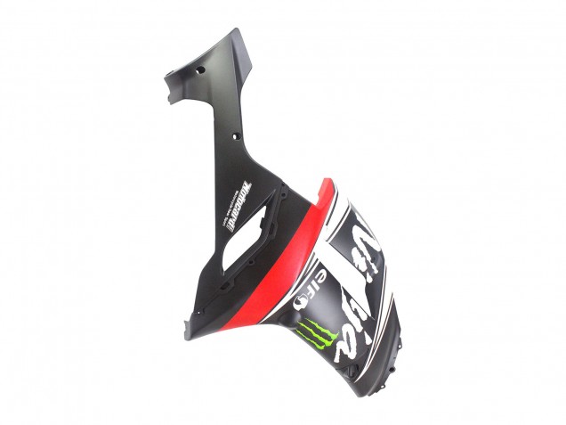 Carenados Moto Kawasaki ZX6R 2007-2008 - Negro Blanco Rojo Blanco Nieve Calcomanía Ninja Elf