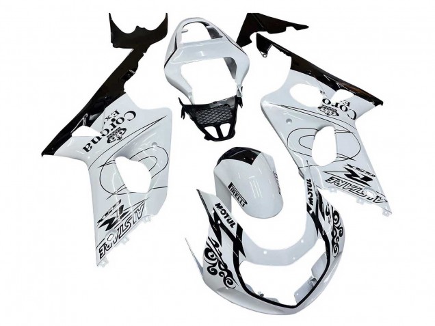 Carenados Moto Suzuki GSXR1000 2000-2002 - Blanco Negro Motul Corona