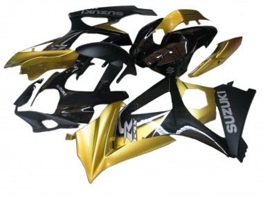 Carenados Moto Suzuki GSXR 1000 2007-2008 - Oro Negro Plata Calcomanía