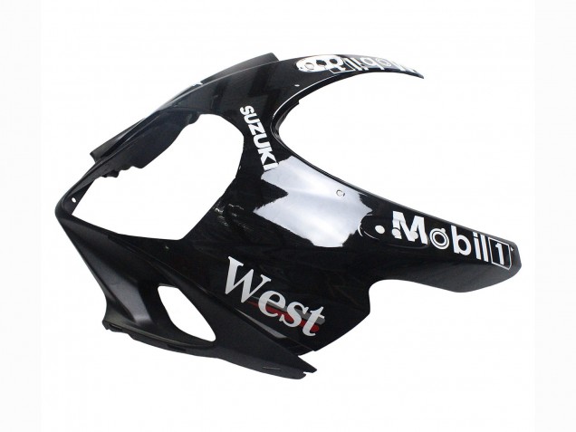 Carenados Moto Suzuki GSXR 1000 2007-2008 - Negro Brillante Blanco West