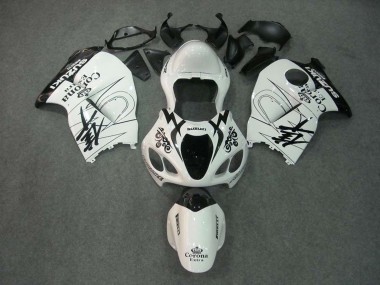 Carenados Moto Suzuki GSXR 1300 Hayabusa 1996-2007 - Blanco Negro Corona