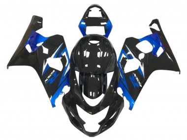 Carenados Moto Suzuki GSXR 600 / GSXR 750 2004-2005 - Negro Brillante Azul