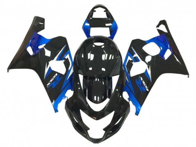 Carenados Moto Suzuki GSXR 600 / GSXR 750 2004-2005 - Negro Brillante Azul