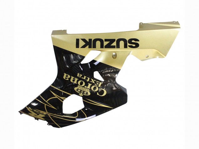 Carenados Moto Suzuki GSXR 600 / GSXR 750 2004-2005 - Negro Brillante Oro Corona