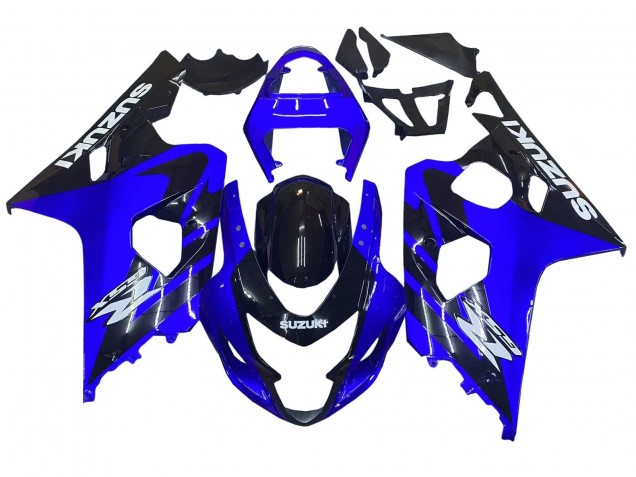 Carenados Moto Suzuki GSXR 600 / GSXR 750 2004-2005 - Azul Negro Blanco Calcomanía