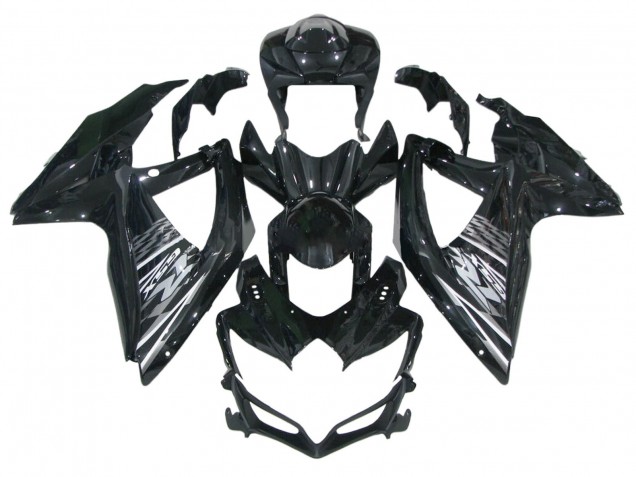 Carenados Moto Suzuki GSXR 600 / GSXR 750 2006-2007 - Negro Brillante Gris Blanco