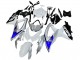 Carenados Moto Suzuki GSXR 600 / GSXR 750 2008-2010 - Blanco Plata Azul Negro