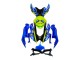 Carenados Moto Suzuki GSXR 600 / GSXR 750 2008-2010 - Azul Fluorescent Verde Tiburón