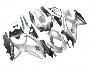 Carenados Moto Suzuki GSXR 600 / GSXR 750 2008-2010 - Plata Negro Mate