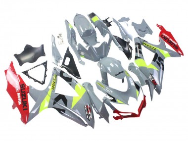 Carenados Moto Suzuki GSXR 600 / GSXR 750 2008-2010 - Gris Amarillo Rojo