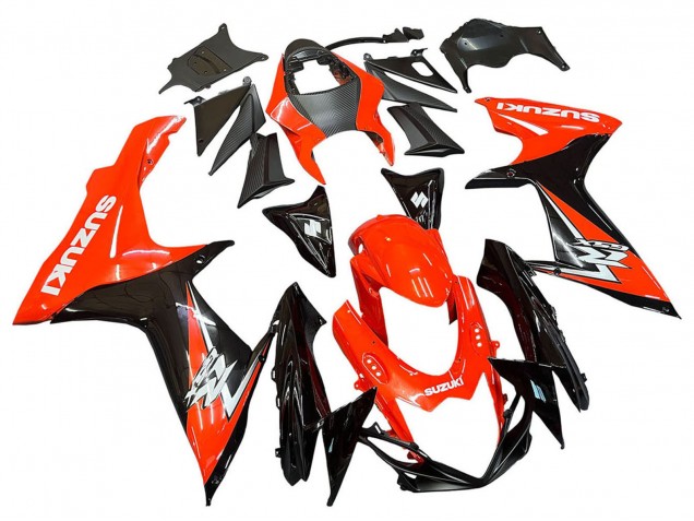 Kits Carenados Moto Suzuki GSXR 600 / GSXR 750 2011-2024 - Rojo Negro Brillante