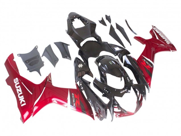 Carenado Moto Suzuki GSXR 600 / GSXR 750 2011-2024 - Rojo Negro Brillante