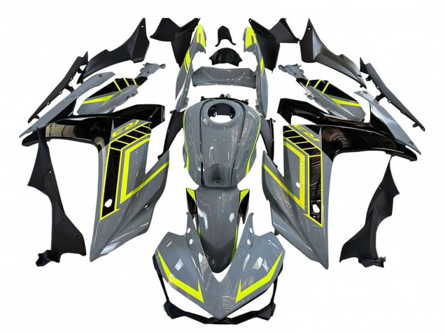 Carenados Moto Yamaha YZF R3/R25 2015-2018 - Nardo Gris Neon Amarillo Negro