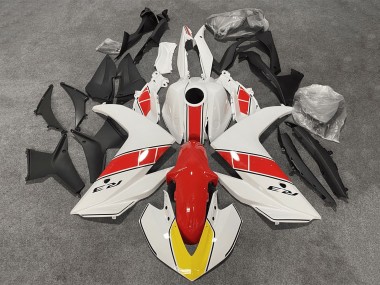 Carenados Moto Yamaha YZF R3/R25 2015-2018 - Blanco Rojo Negro