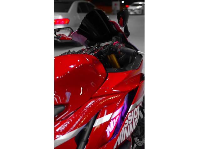 Carenados Moto Yamaha YZF R3/R25 2019-2021 - Rojo Oscuro Blanco Plata Negro Valsir