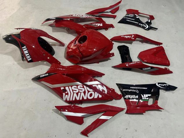 Carenados Moto Yamaha YZF R3/R25 2019-2021 - Rojo Oscuro Blanco Plata Negro Valsir