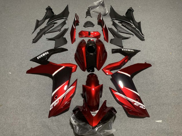 Carenados Moto Yamaha YZF R3/R25 2019-2021 - Rojo Blanco Negro Brillante