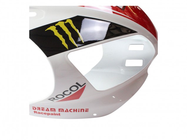Carenados Moto Yamaha YZF 1000 R1 1998-1999 - Rojo Blanco Negro Amarillo Monstruo Milwaukee MAXXIS 11