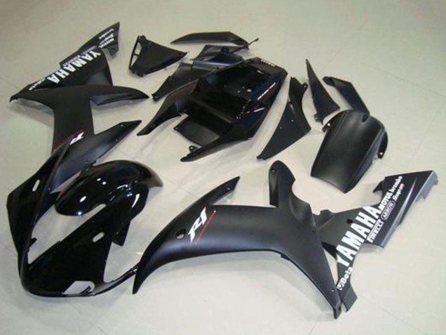 Carenados Moto Yamaha YZF R1 2002-2003 - Negro Brillante Negro Mate Blanco Calcomanías