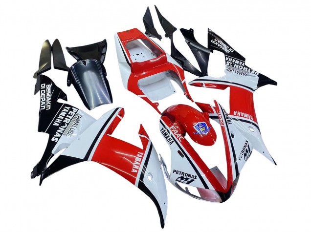 Carenados Moto Yamaha YZF 1000 R1 2002-2003 - Blanco Rojo Negro Petronas