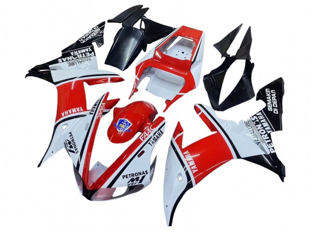 Carenados Moto Yamaha YZF 1000 R1 2002-2003 - Blanco Rojo Negro Petronas