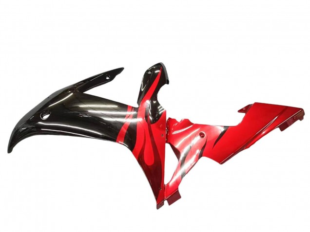 Carenados Moto Yamaha YZF 1000 R1 2002-2003 - Negro Brillante Rojo Llama