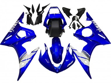 Carenado Moto Yamaha YZF 600 R6 2005 - Azul Blanco