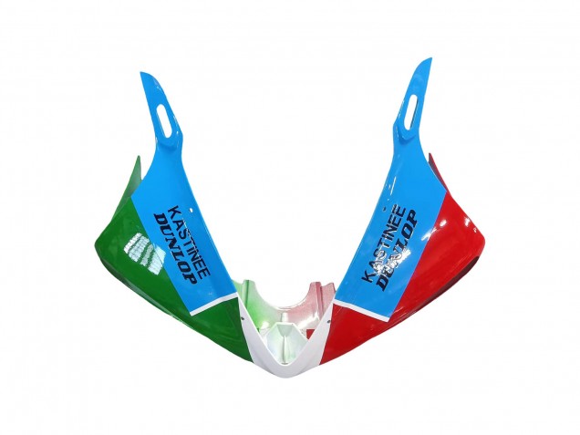 Carenados Moto Yamaha YZF 600 R6 2005 - Azul Claro Blanco Verde Rojo Kastinee Dunlop Motul