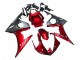 Kits Carenado Moto Yamaha YZF 600 R6 2005 - Rojo Negro Mate