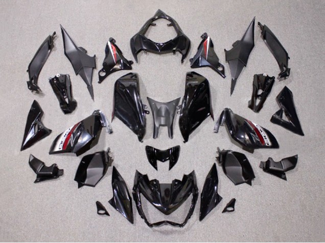 Carenados Moto Kawasaki Z1000 2014-2019 - Negro Brillante Rojo Blanco