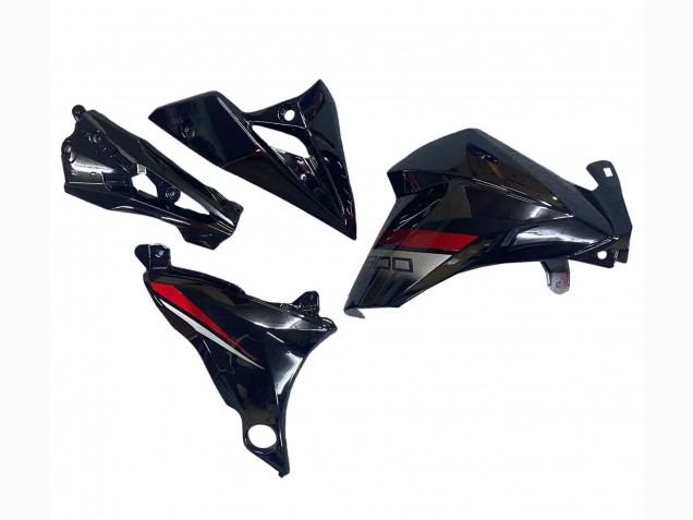Carenados Moto Kawasaki Z800 2013-2018 - Negro Brillante Rojo