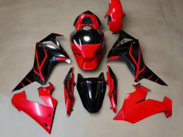 Carenados Moto Honda CBR650R 2019-2020 - Rojo Negro Brillante Raya
