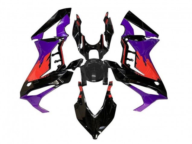 Carenados Moto Honda CBR650R 2019-2020 - Púrpura Rojo Negro Brillante