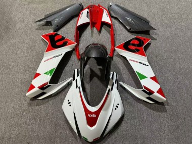 Carenados Moto Aprilia RS660 2020-2024 - Blanco Rojo Negro FibraCarbono Verde