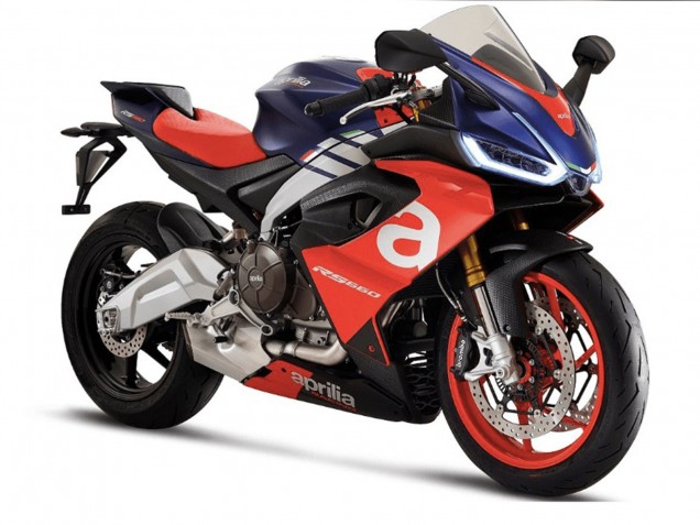 Carenados Moto Aprilia RS660 2020-2024 - Azul Mate Rojo Plata