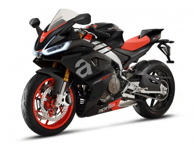 Carenados Moto Aprilia RS660 2020-2024 - Negro Mate Plata Rojo