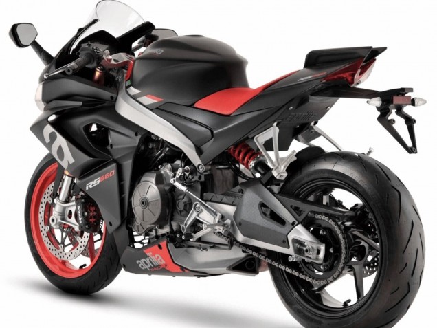Carenados Moto Aprilia RS660 2020-2024 - Negro Mate Plata Rojo
