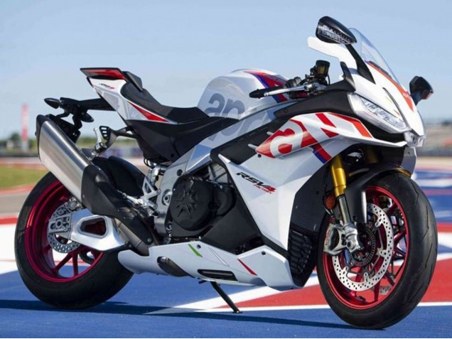 Carenados Moto Aprilia RSV4 1100 2021-2024 - Blanco Rojo Azul
