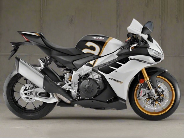 Carenados Moto Aprilia RSV4 1100 2021-2024 - Blanco Negro Oro