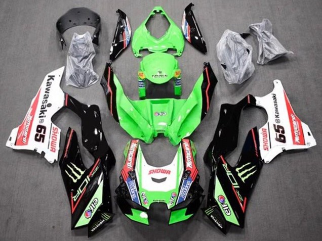 Carenados Moto Kawasaki ZX10R 2021-2025 - Verde Negro Rojo Blanco Azul Showr Elf Monstruo 65