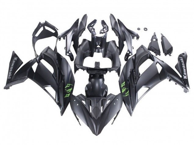 Carenados Moto Kawasaki Ninja 650 EX650 2020-2024 - Negro Mate Verde
