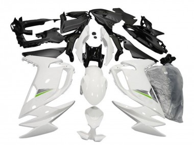 Carenados Moto Kawasaki Ninja 650 EX650 2020-2024 - Blanco Brillante Verde