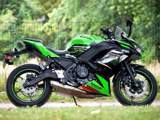 Carenados Moto Kawasaki Ninja 650 EX650 2020-2025 - Verde Negro Rojo Honeycomb